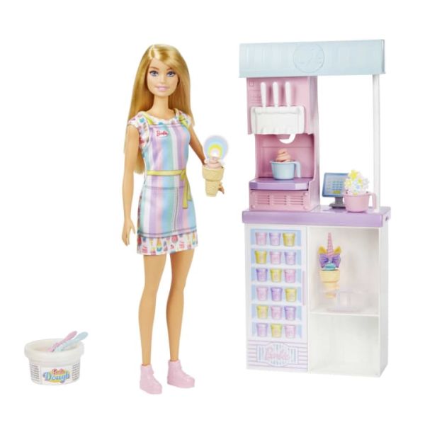 Mattel Barbie Dondurma Dükkanı Oyun Seti HCN46