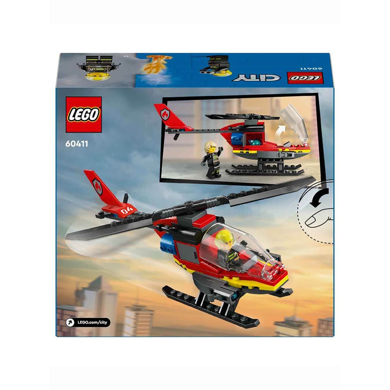 Lego City İtfaiye Kurtarma Helikopteri 60411