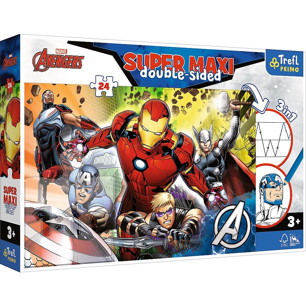 Vardem 24 Parça Süper Maxi Avengers 3 İn 1 41007