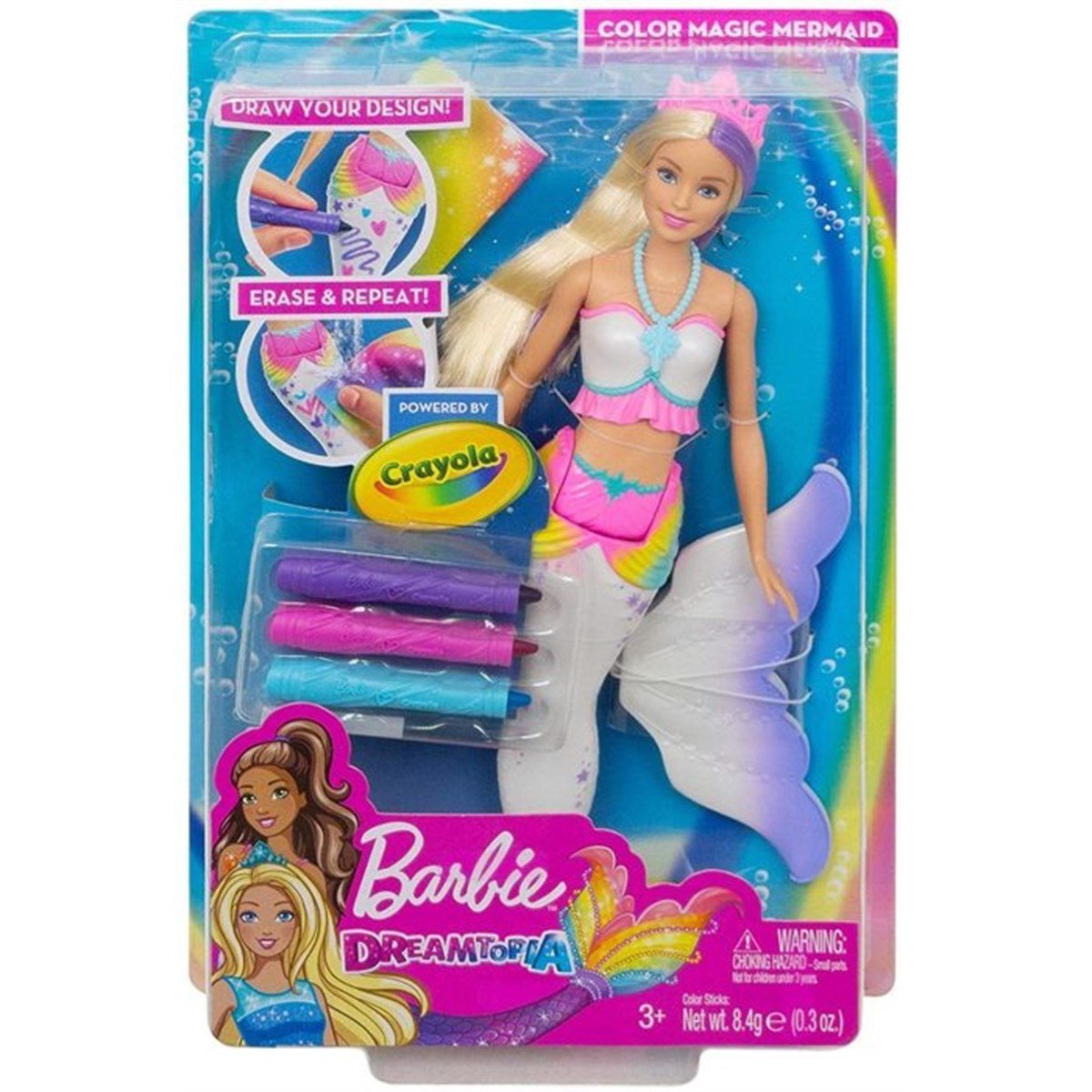 Mattel Barbie Sihirli Renkler Deniz Kızı GCG67