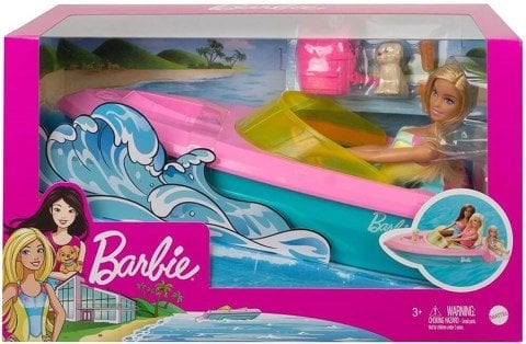 Mattel Barbie Bebek ve Teknesi Oyun Seti GRG30