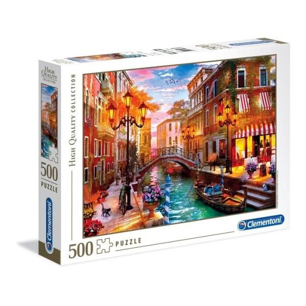 Clementoni Puzzle 500 Hqc Sunset Over Venice 35063