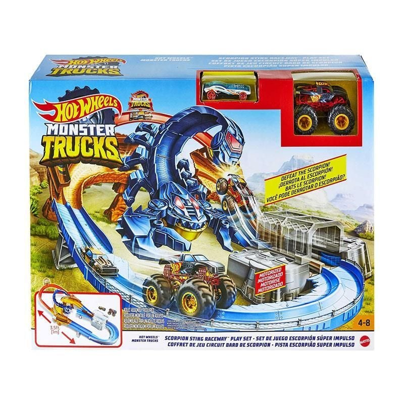 Mattel Hot Wheels Monster Trucks Akrep Isırığı Yarış Pist