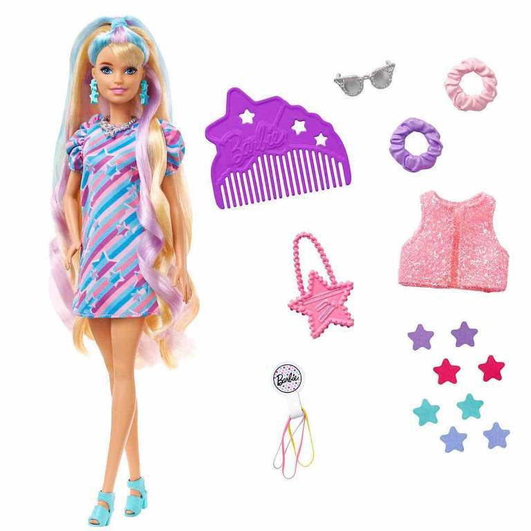 Mattel Barbie Upuzun Muhteşem Saçlı Bebekler HCM87