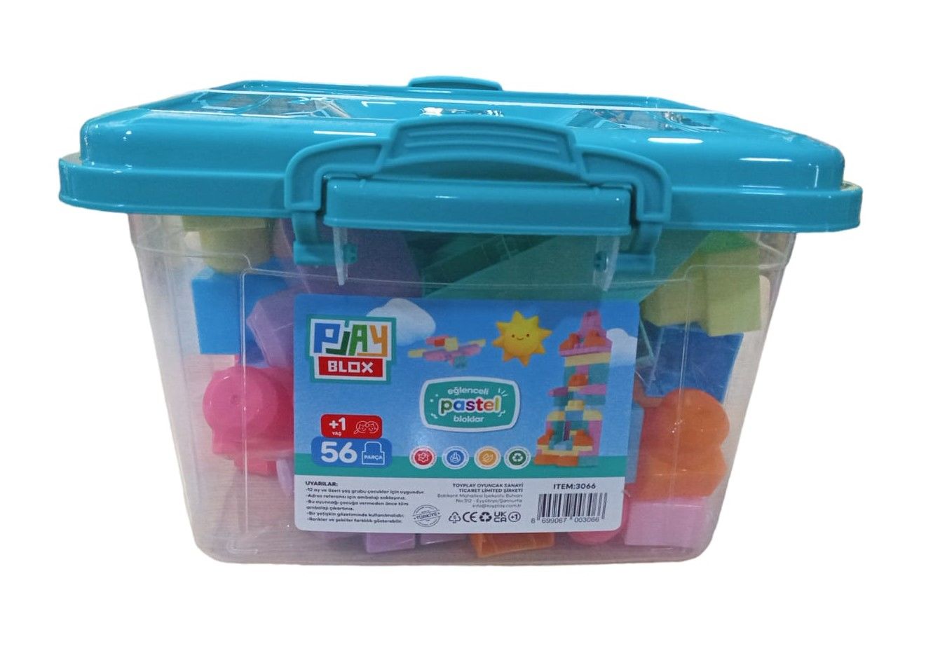 Toru Play Blox Pastel 56 Parça Kovalı 3066