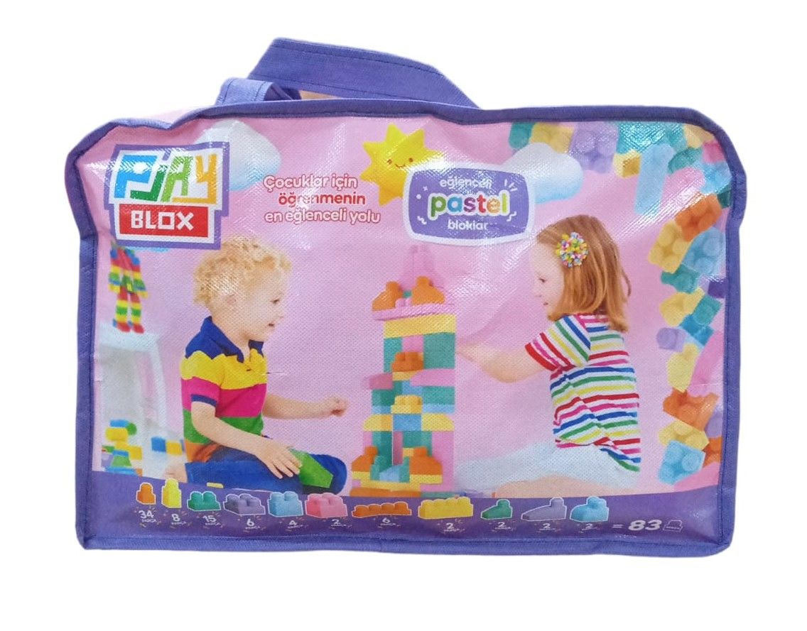 Toru Play Blox Pastel 83 Parça Çantalı 2946