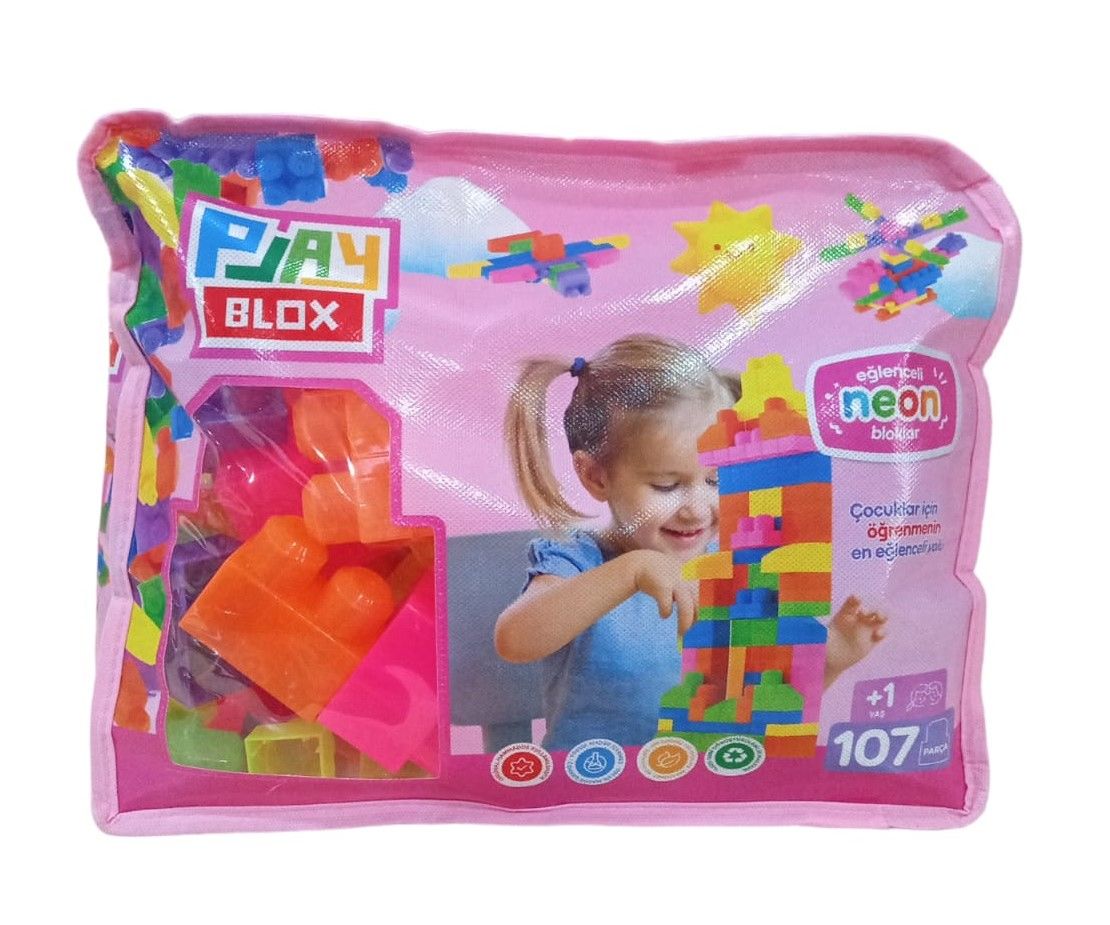 Toru Play Blox Neon 107 Parça Çantalı 2960