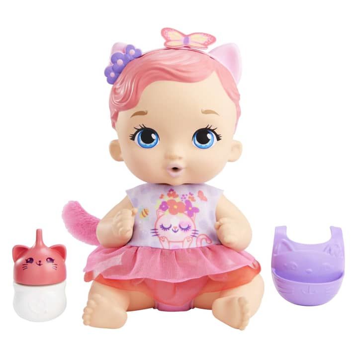 Mattel My Garden Yavru Kedi Bakım Zamanı Pembe HHL