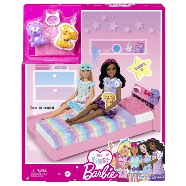 Mattel İlk Barbie Bebeğim Barbie'nin Yatağı Set HMM64