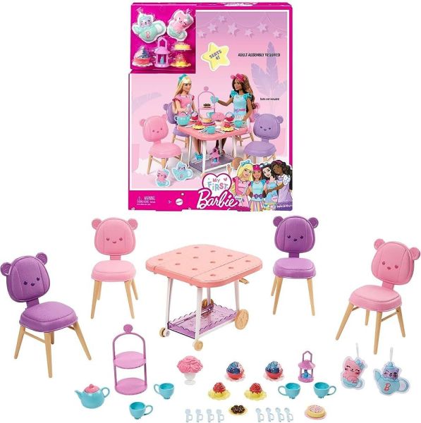 Mattel İlk Barbie Bebeğim Çay Partisi Set HMM65
