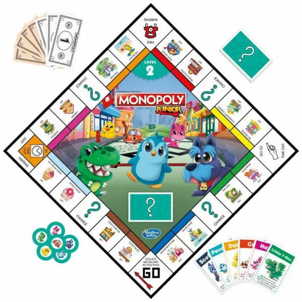 Hasbro Monopoly Junior 2 si 1 Arada F8562