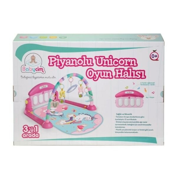 Birlik Babycim Unicorn Pianolu Halı HE0639-PINK