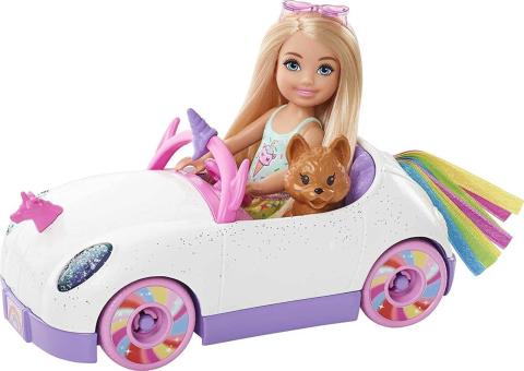 Mattel Barbie Chelsea  Bebek ve Arabası GXT41