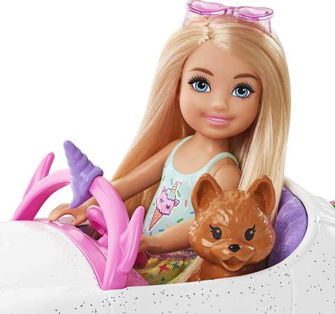 Mattel Barbie Chelsea  Bebek ve Arabası GXT41