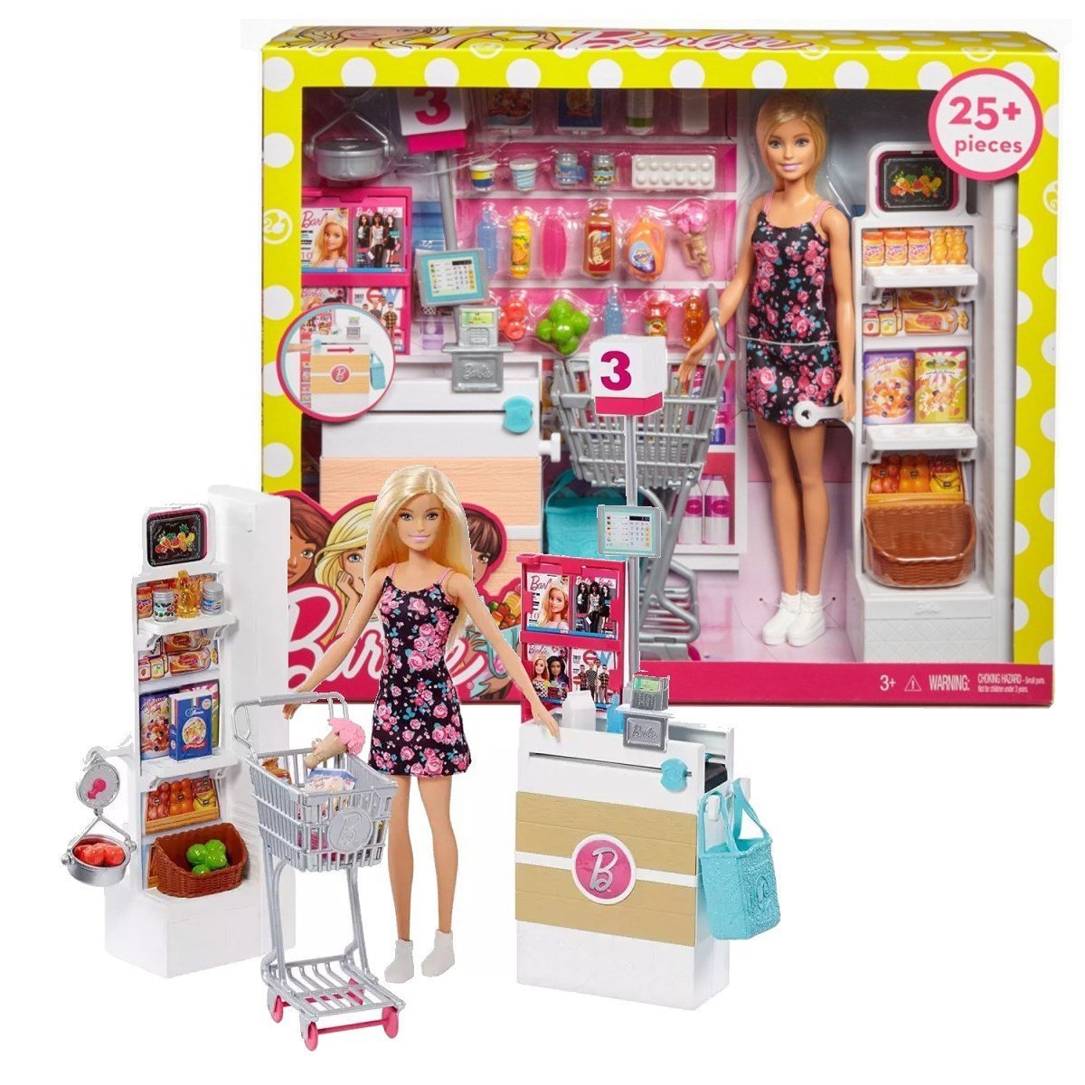 Mattel Barbie Süpermarkette Oyun Seti FRP01