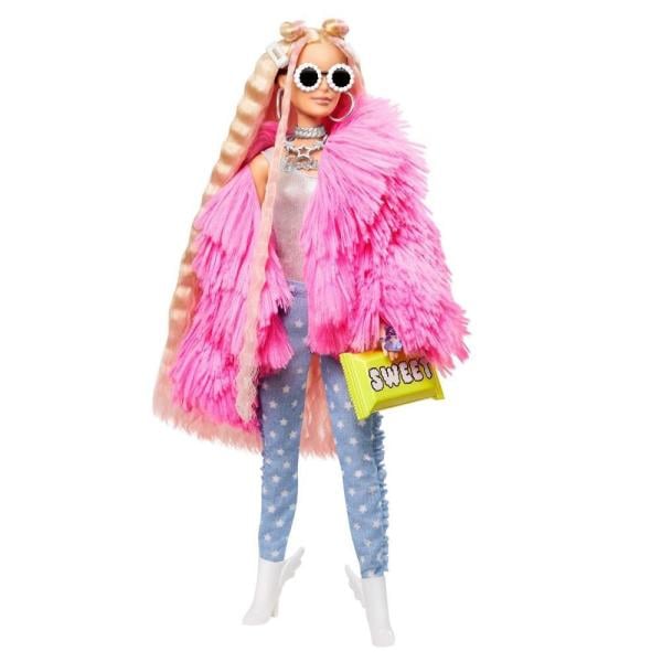 Mattel Barbie Extra Pembe Ceketli Bebek GRN28