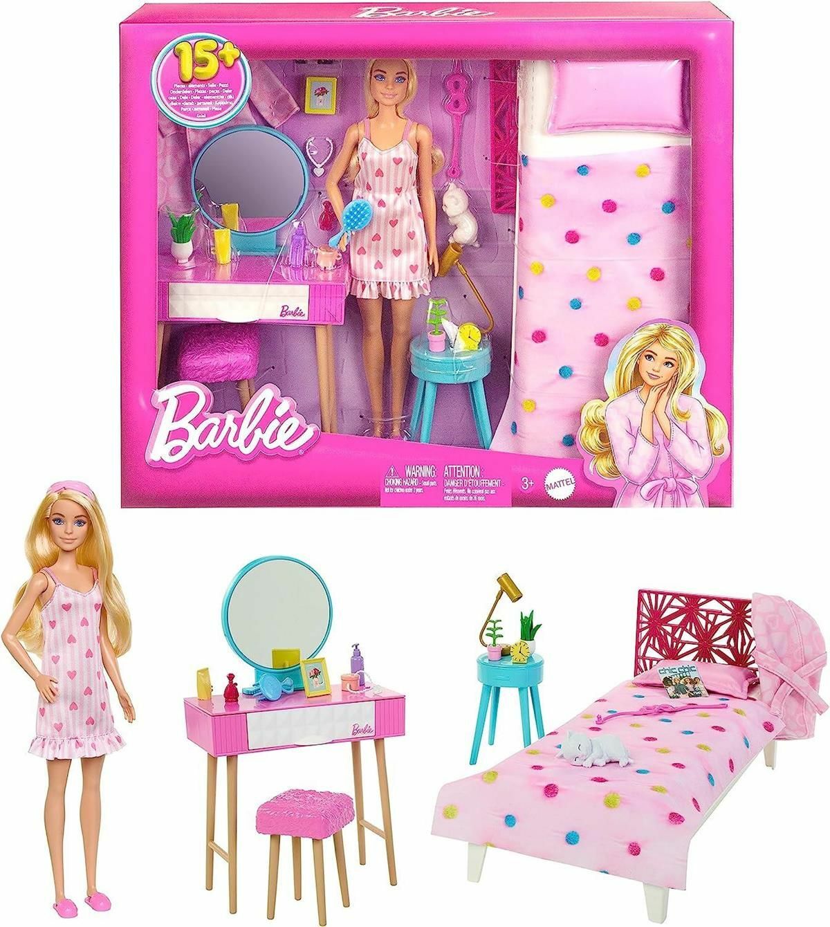 Mattel Barbie'nin Yatak Odası Set HPT55