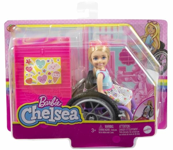 Mattel Barbie Chelsea Wheelchair Doll HGP29