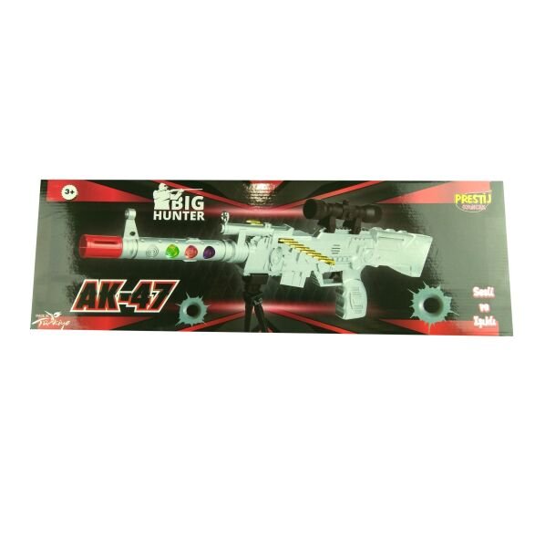 Prestij Kutulu Pilli Işıklı Ak-47 Tüfek FAB6868