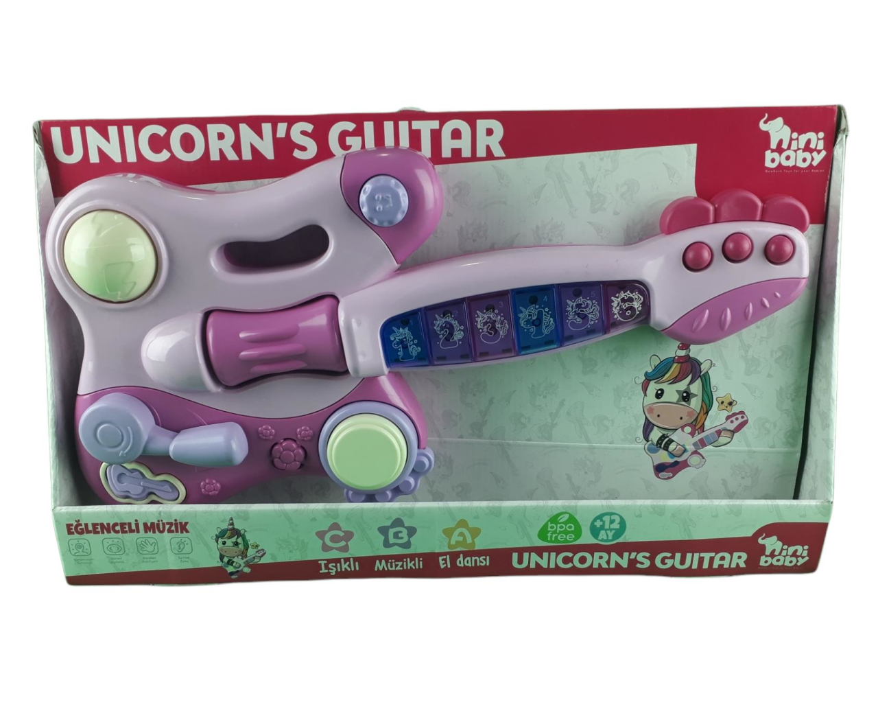 Erdem Nini Baby Gitar Unicorn Işıklı Sesli ER-207