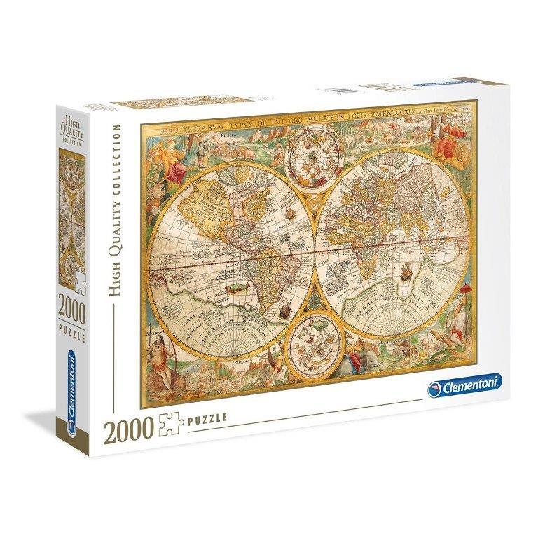 Clementoni Puzzle 2000 Hqc Ancıent Map 32557