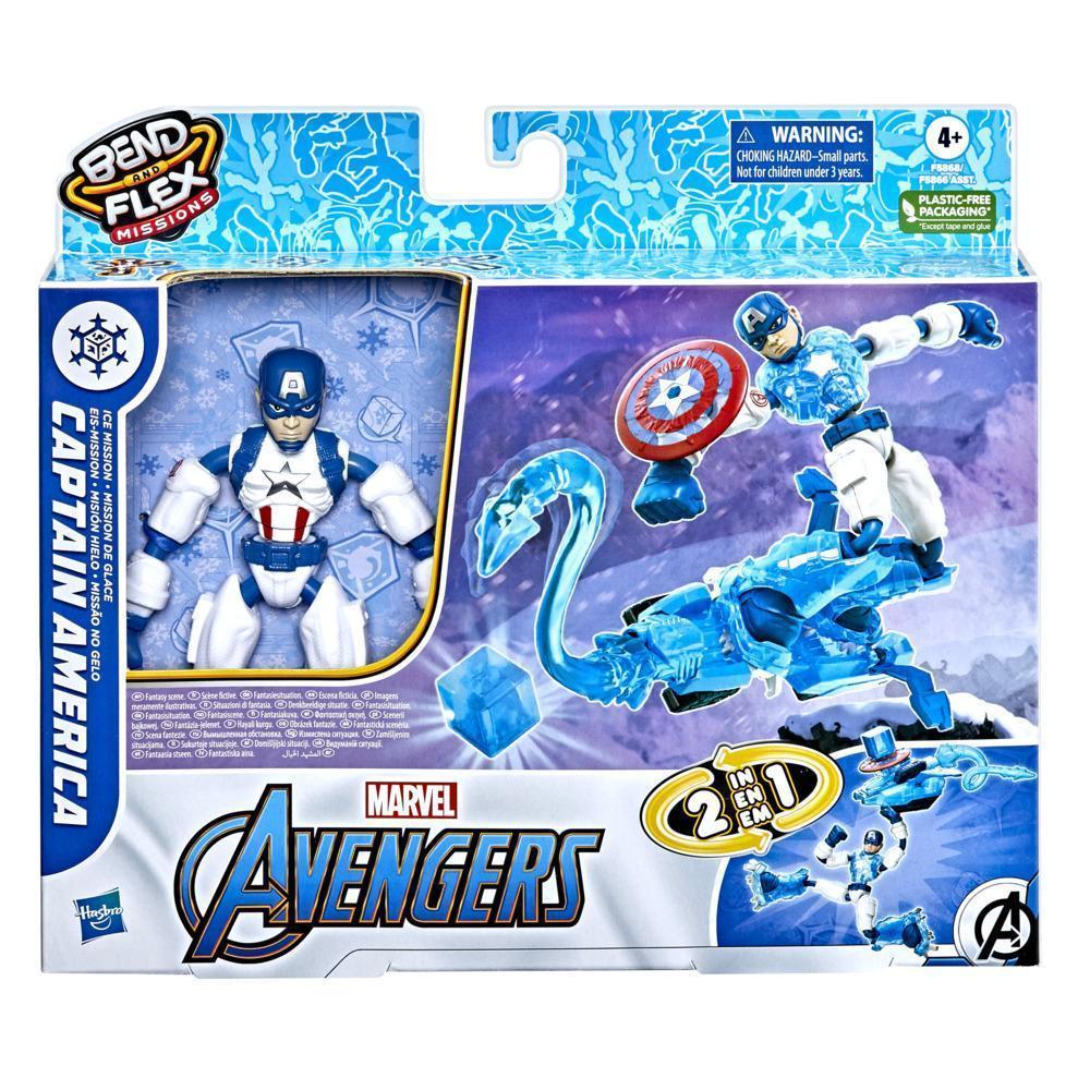Hasbro Avengers Bend & Flex Missions Captain America Buz Görevi F5868