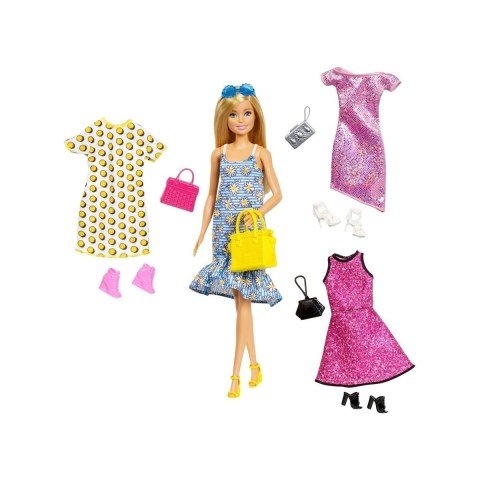Mattel Barbie Ve Kıyafet Kombinleri Oyun Seti GDJ4