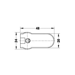 Hafele Rafıx-Se Gövde 32 Beyaz 19Mm