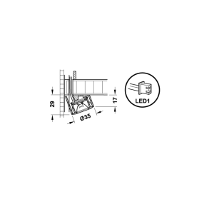 Hafele Pixel OB LED Aydınlatma,1,2 W,350mA