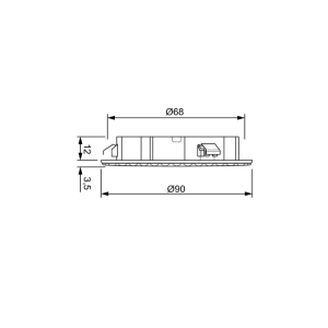 Hafele Hampton spot 12V,4000K,siyah mat