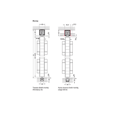 Hafele Fold100-T Kayar Kapı Temel Donanım Seti