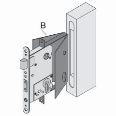 Hafele Koruma Levhası 55x72mm Gömme Kilit İçin