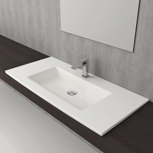 Hafele Banyo Lavabosu Tierra 100 1025x475mm Parlak Beyaz Renk