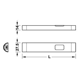 Hafele LED3009 Master 24V/1,9W 5000K/161mm Soğuk Beyaz Renk