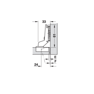 Hafele Duomatic Plus K. Kapak Menteşesi Ydb 48/6