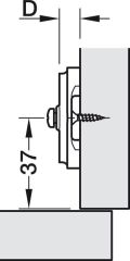 Hafele M510 SM H Taban Vidalı 4mm