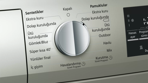 Siemens WT45W41STR 8kg Isı Pompalı Gri Kurutma Makinesi