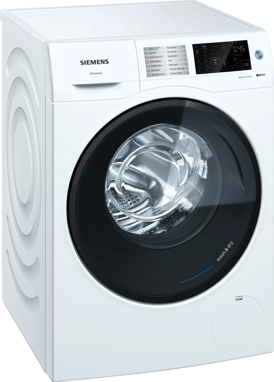 Siemens WD14U561TR 10/6kg 1400 Devir Beyaz Kurutmalı Çamaşır Makinesi