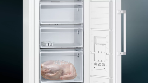 Siemens GS29NVWE0N 161x60 cm Beyaz Solo Derin Dondurucu