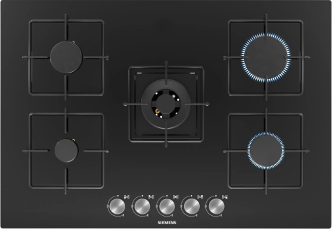 Siemens EN7B6QO12O 75 cm Siyah Gazlı Ocak