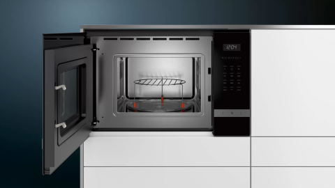 Siemens BE525LMS0 60x38 cm Siyah Ankastre Mikrodalga