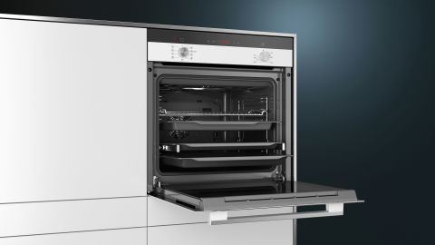 Siemens HI133FEW3T 60x60 cm Beyaz Buhar Destekli Ankastre Fırın