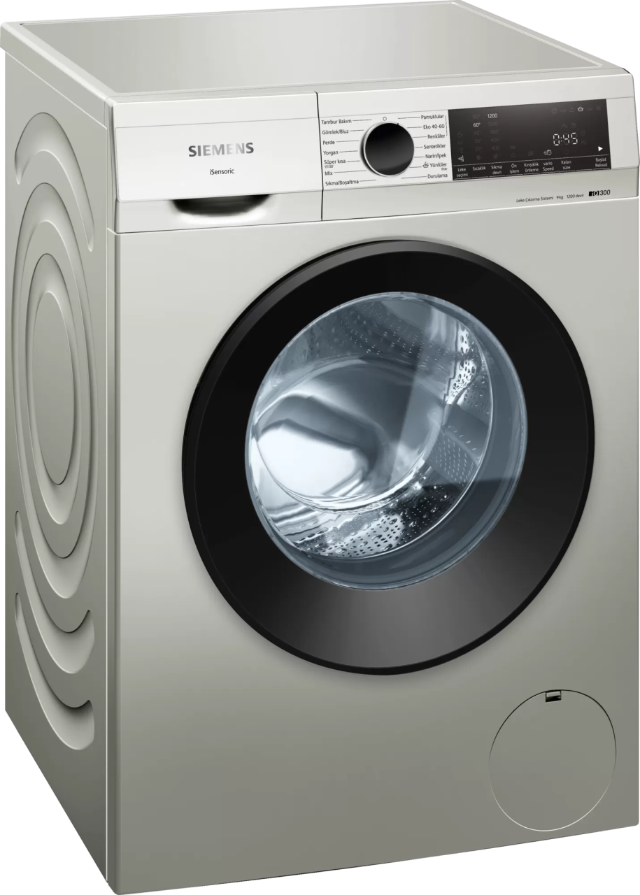 Siemens WG42A1XVTR 9kg/1200 Devir Gri Çamaşır Makinesi (TEŞHİR)