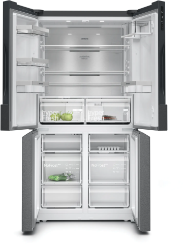 Siemens KF96NAXEA 183x91 cm Multidoor Siyah Inox Gardırop Tipi Buzdolabı