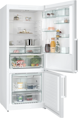 Siemens KG76NCWE0N 186x75 cm Alttan Donduruculu Beyaz Buzdolabı