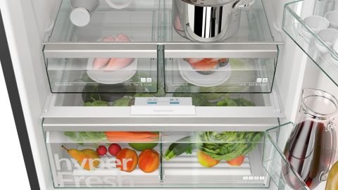 Siemens KG76NCXE0N 186x75 cm Alttan Donduruculu Black Inox Buzdolabı