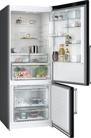 Siemens KG76NCXE0N 186x75 cm Alttan Donduruculu Black Inox Buzdolabı