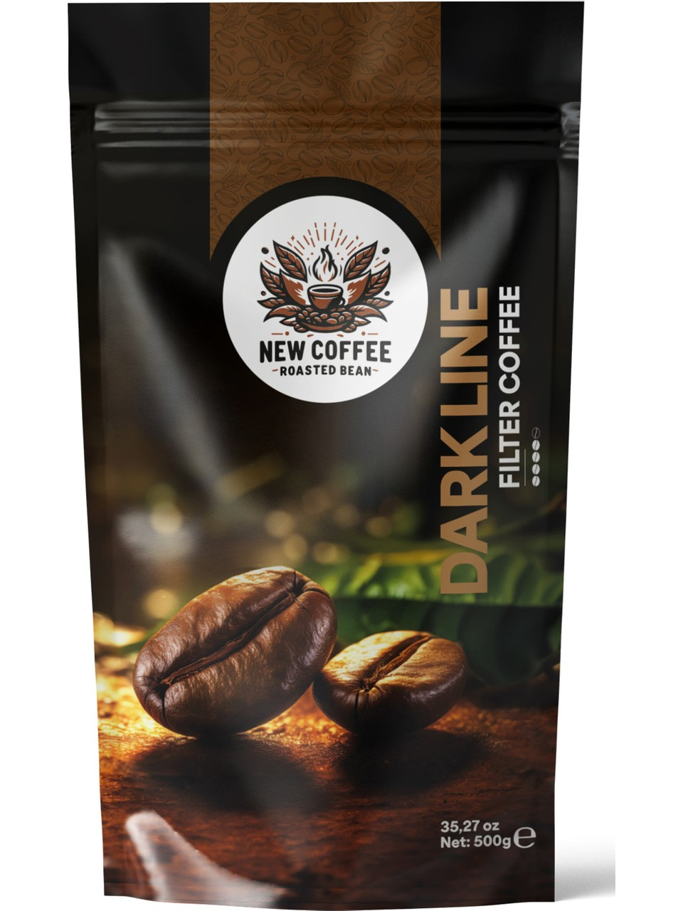 New Coffee DL500GR Dark Line 500GR Öğütülmüş Filtre Kahve