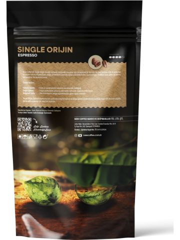 New Coffee SO500GR Single Origin 500 gr Espresso Çekirdek Kahve