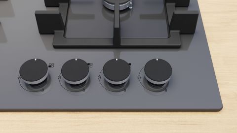 Siemens EN6B8NP40O 60 cm Antrasit Gri Gazlı Ocak
